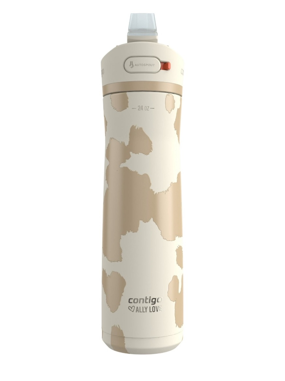 Contigo Ally Love 24oz Insulated Bottle in Cream and Beige Camo Brand New